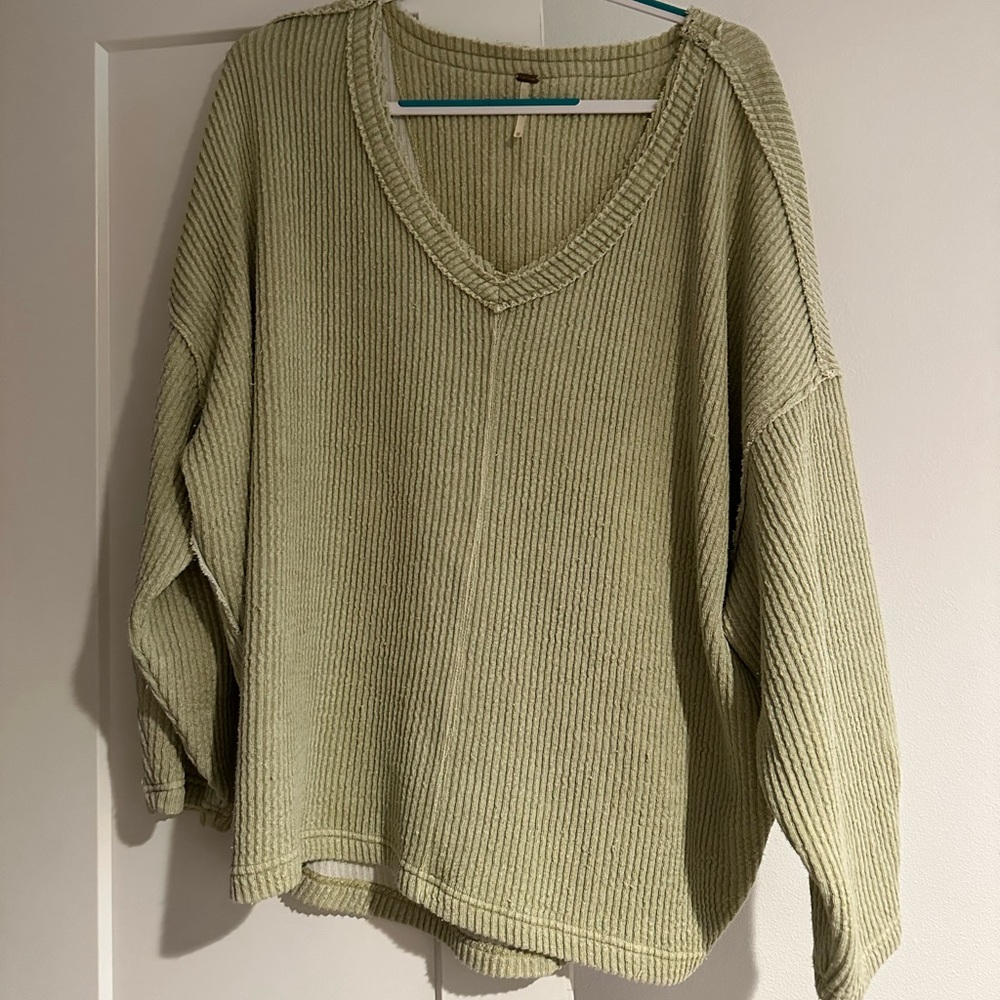 Free People light green sweater. Size XS. Never worn
